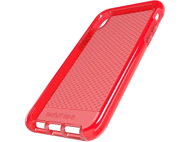 Tech21 Apple iPhone X/XS Evo Check Case with an Effective Three-Layer Protection, Rouge