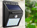 20 LED Solar-Powered Motion Sensor Security Light: 3-Pack