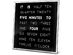 Tech Tools LED Word Clock Displays Time as Text Wall Mount - 8" x 8", AC Adapter (Distressed Box)