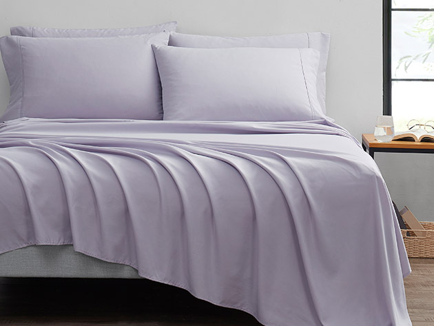 6-Piece Bamboo Comfort Luxury Sheet Set (Lilac/King)
