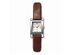 Charles Hubert Ladies Dark Brown Band White Dial 20mm Watch
