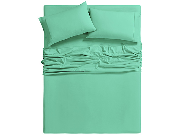 6-Piece Bamboo-Blend Comfort Luxury Sheet Set (Evergreen/King)