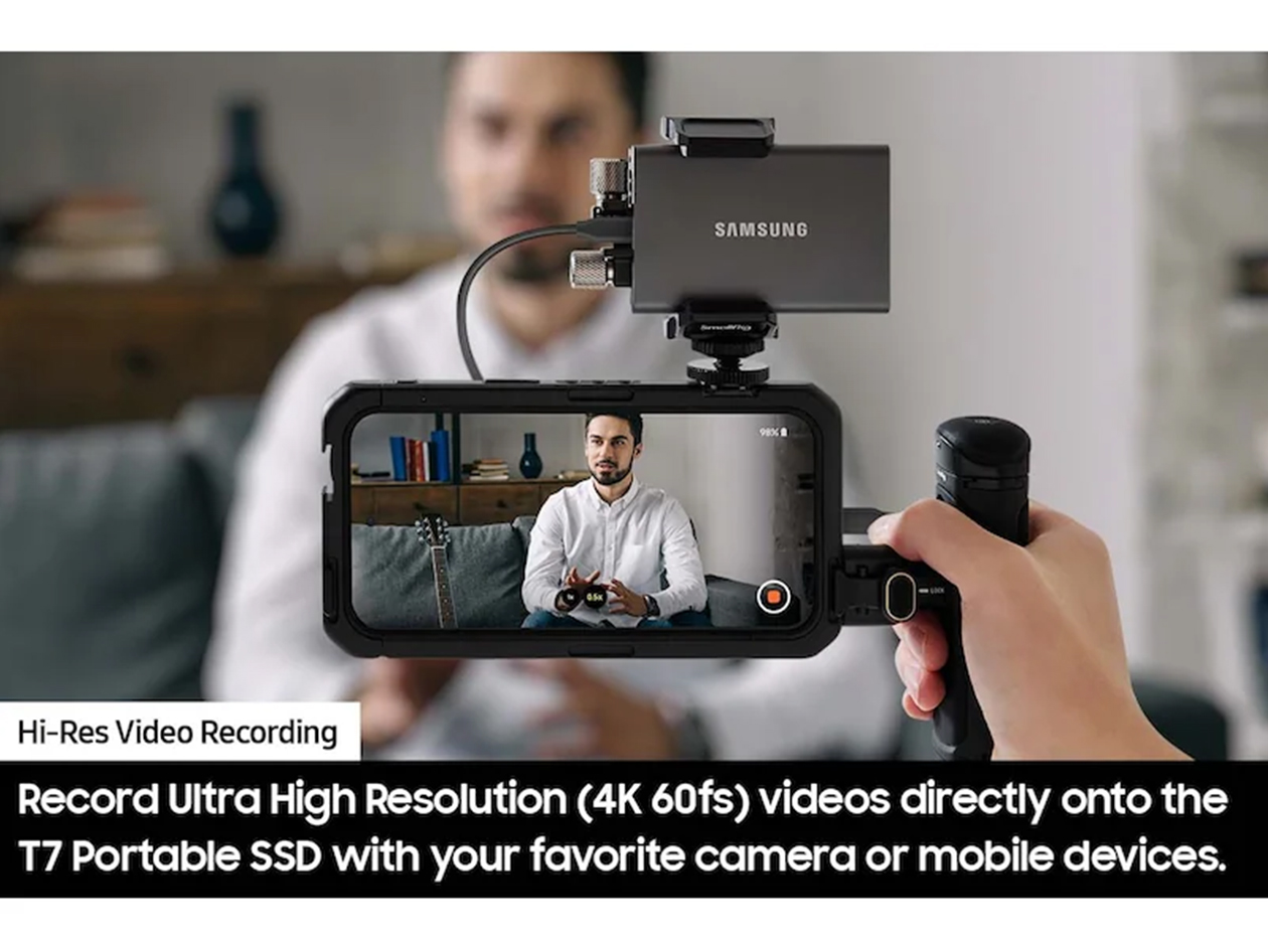 Samsung T7 1TB Portable SSD (Blue)