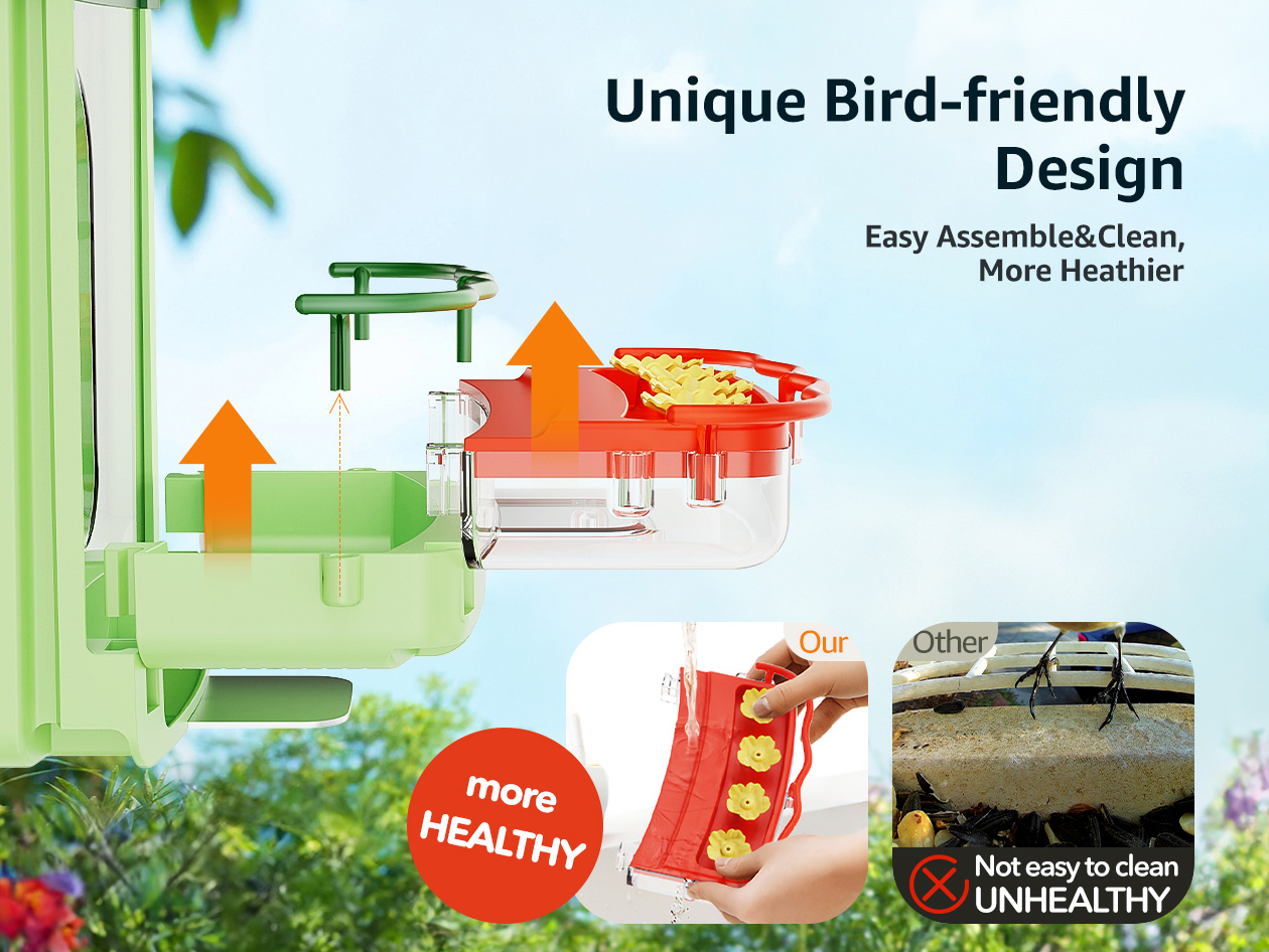 BirdHi Ultra Solar Powered Smart Bird Feeder with Camera