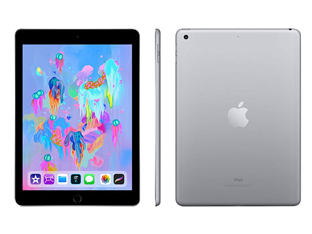 Apple iPad 6th Gen 9.7" (2018) 32GB WiFi & 4G Unlocked Space Gray (Refurbished) & Accessories Bundle