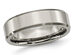 Ladies Chisel 6mm Titanium Wedding Band with Beveled Edge - 13