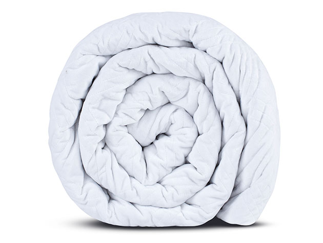 Classic Hush Weighted Blanket (White, King/35Lb)