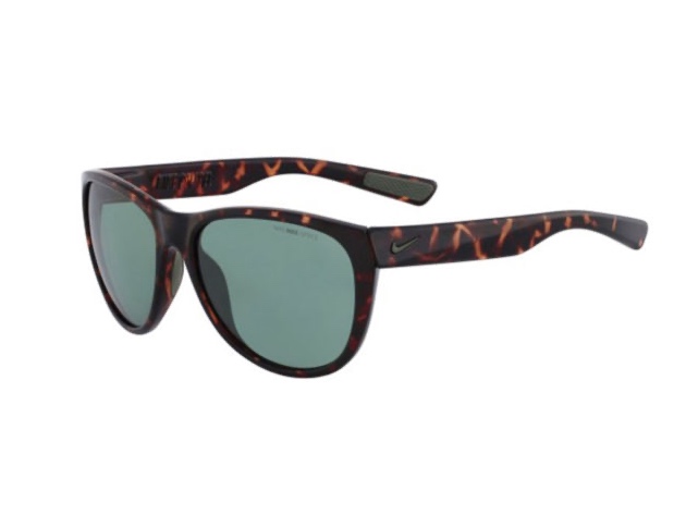 Nike Compel EV0883 Men's Sunglasses with Tortoise Frames and Green Lens - Brown