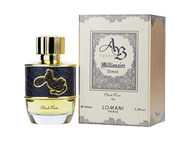 AB SPIRIT MILLIONAIRE BLACK ROSE by Lomani EAU DE PARFUM SPRAY 3.3 OZ For WOMEN