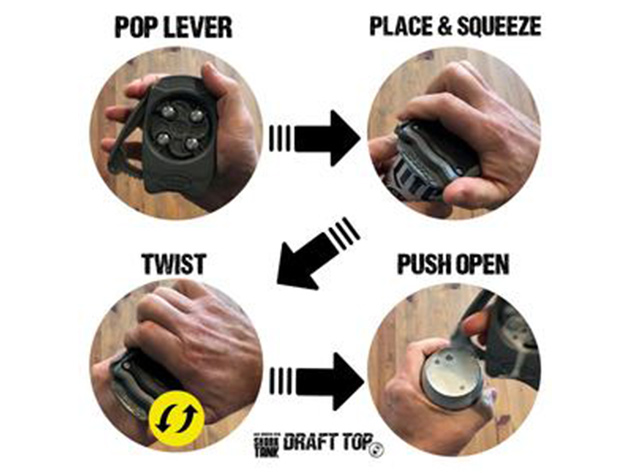 The New Draft Top® 3.0: Easy Can Opener (2-Pack)