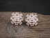 Cubic Zirconia Oval Baguette Stud Earrings (Rose Gold)