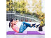 Costway 4'x8'x2'' Gymnastics Yoga Mat Thick Folding Panel Gym Purple/Pink 