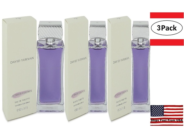 3 Pack David Yurman Summer Essence by David Yurman Eau De Toilette Spray 3.4 oz for Women