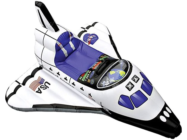 Aeromax ARAE2300 Man's Space Shuttle Inflate Age 3 Up Climb Aboard for a Journey (New, Damaged Retail Box)