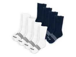 Women's Crew Sock bundle - Black and White 8 Pack by Society Socks