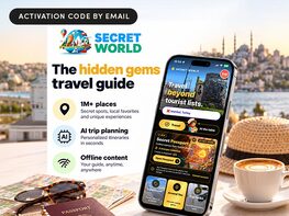 Secret World Travel Guide App Premium Plan: Lifetime Subscription