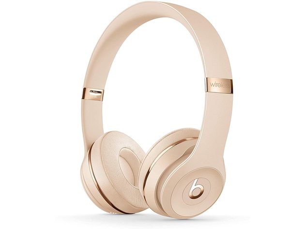 Beats Solo3 Wireless On-Ear Headphones Apple W1 Headphone Chip - Satin Gold -- (Used, Open Retail Box)