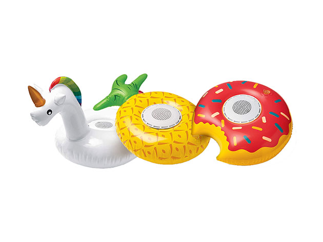 audiosnax inflatable floating bluetooth speakers