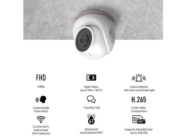 Ezviz EZ2283C2L28 Outdoor Smart Home Turret Camera