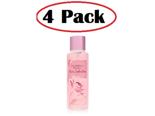 4 Pack of Victoria's Secret Pure Seduction La Creme by Victoria's Secret Fragrance Mist Spray 8.4 oz