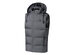 Be Warm Heated Vest with Hoodie - Requires Power Bank, Not Included (Grey/Medium)