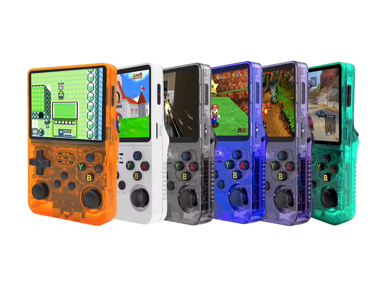 Retropian Color Retro Handheld Gaming Console (Blue)