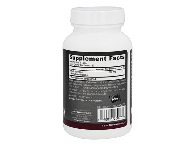 Jarrow Formulas - TMG 500 mg. - 120 Tablets