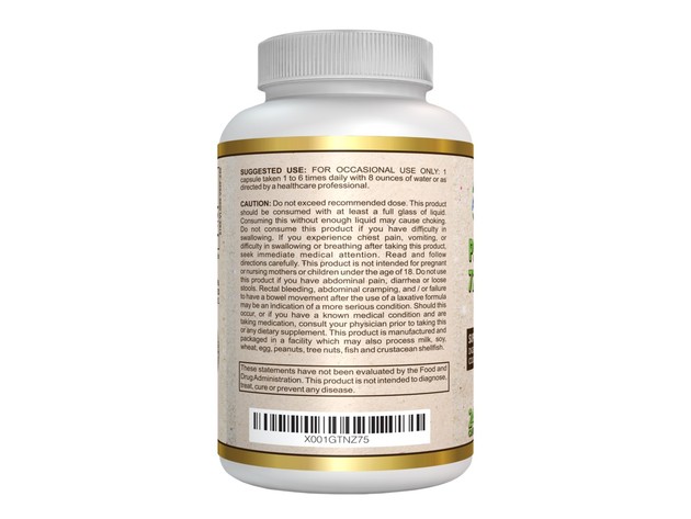 Aeternum Nutrition Psyllium 725 mg - Supports Digestive and Colon Health, 240 Capsules Dietary Supplement