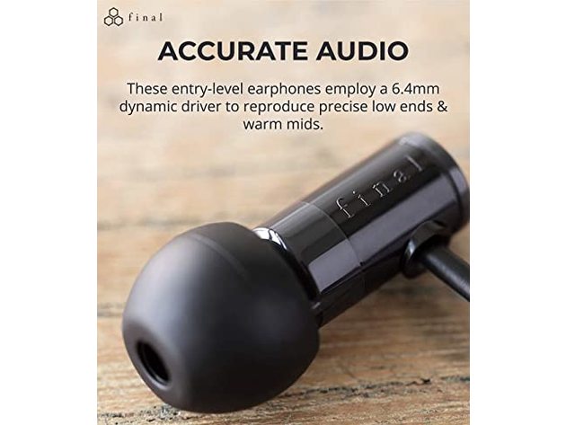 Final Audio E1000 Isolating In-Ear Headphones Earphones with Dynamic drivers (Like New, Open Retail Box)