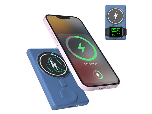 Multi-Device Wireless Charger (Blue)