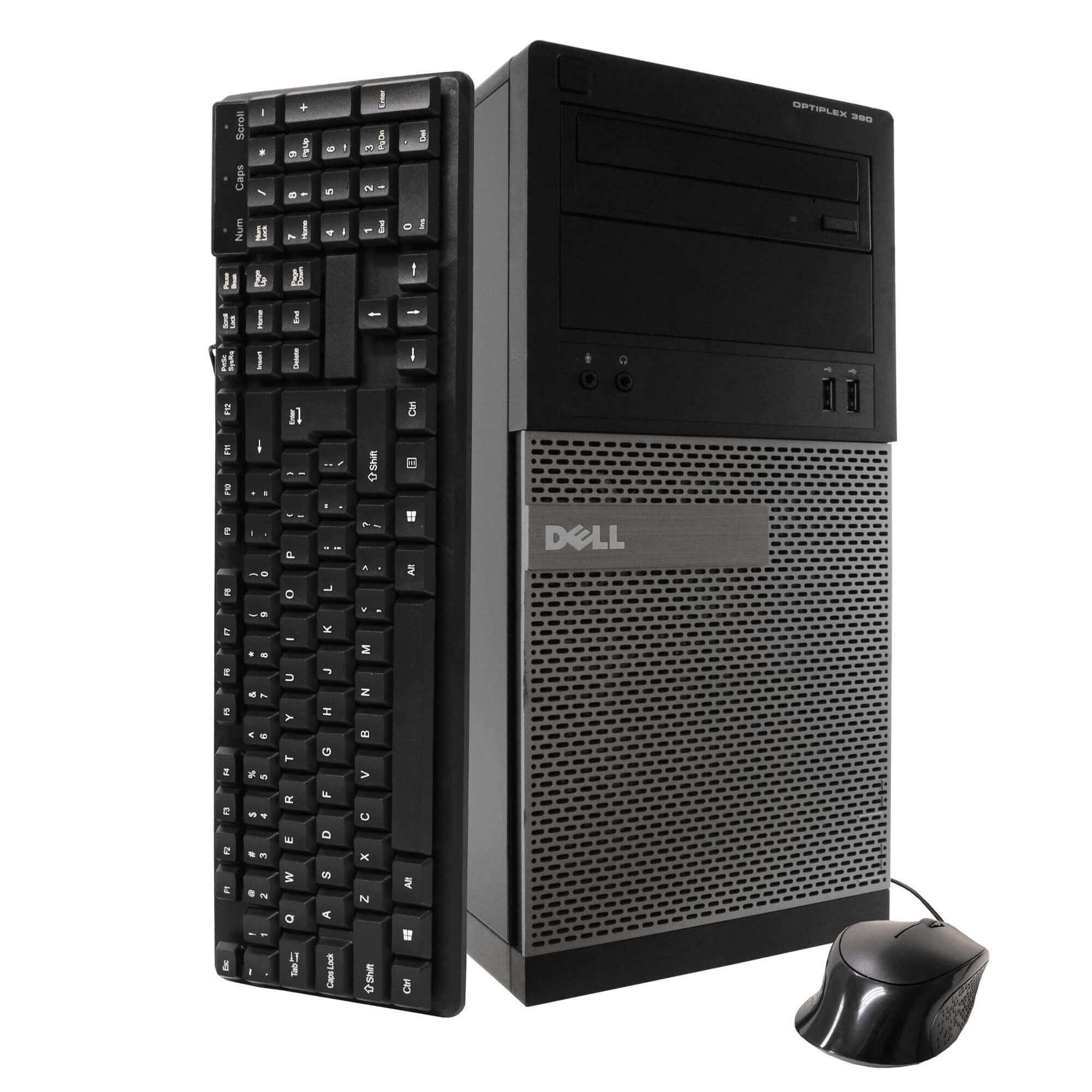 Dell 390 Tower PC, 3.2GHz Intel i5 Quad Core Gen 2, 4GB RAM, 250GB SATA HD, Windows 10 Home 64 bit, 22" Screen (Renewed)