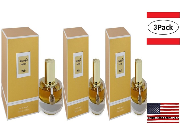3 Pack Rasasi Junoon Leather by Rasasi Eau De Parfum Spray 1.67 oz for Women
