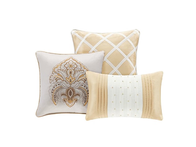 Madison Park Vanessa	7-Piece Gold Comforter Set King