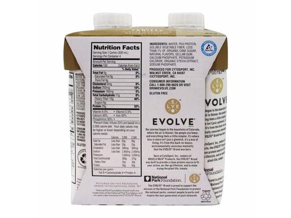 Evolve Ideal Vanilla Chocolate Real PlantPowered Protein