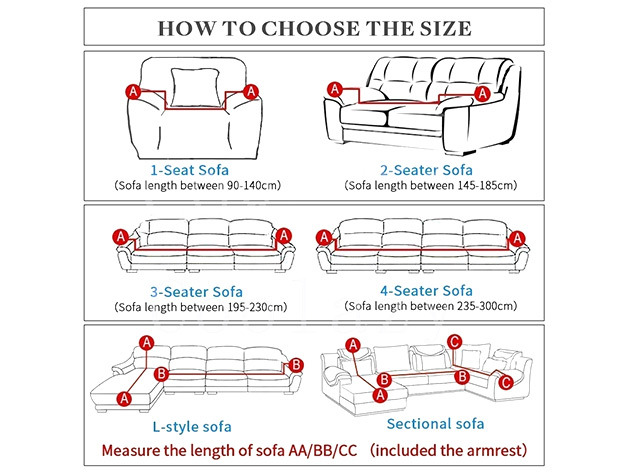  Elastic Sofa Cover for L.R. Mod Sectional Corner Sofa (White/Black, 4-Seater)