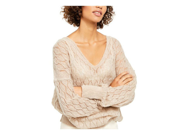 free people open knit sweater