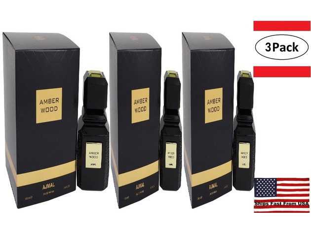 Pack Ajmal Amber Wood by Ajmal Eau De Parfum Spray (Unisex) oz for  Women