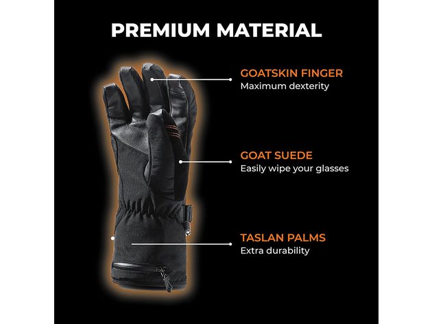 Heated Gloves for Men and Women, Rechargeable Electric Gloves for Hiking, Skiing, Motorcycle
