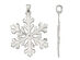 Sterling Silver Snowflake Charm Pendant Necklace with Chain
