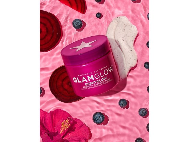 Glam Glow Berryglow Probiotic Recovery Mask 2.5oz (75ml)