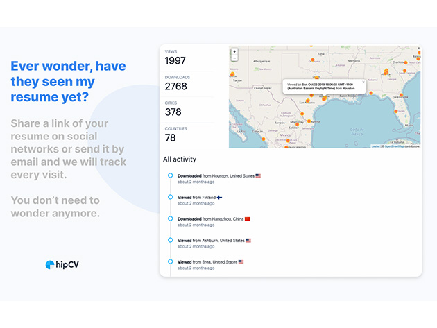 hipCV Resumé Builder Pro Plan: Lifetime Subscription