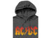 Hybrid Men's Distressed Logo Hoodie Gray Size Small