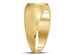 Mens Diamond Cross Ring 1/20 Carat (ctw) in 10K Yellow Gold - 12