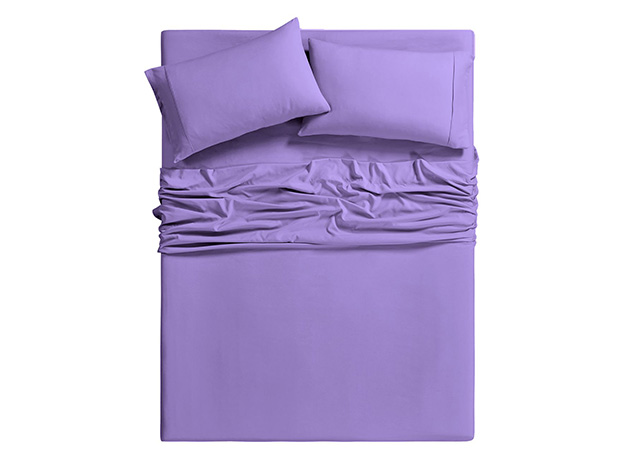 6-Piece Bamboo-Blend Comfort Luxury Sheet Set (Periwinkle/Queen)