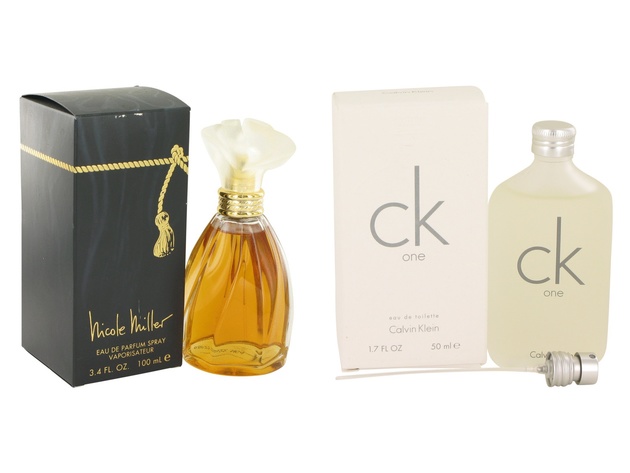 Gift set  NICOLE MILLER by Nicole Miller Eau De Parfum Spray 3.4 oz And  CK ONE EDT Pour/Spray (Unisex) 1.7 oz