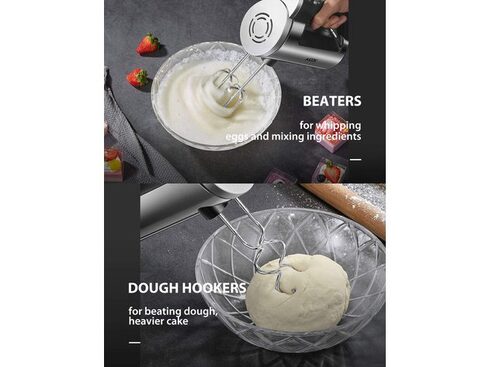 AICOK Electric Hand Mixer, 6 Speed, One Button Eject Design