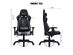 Costway Massage Gaming Chair Racing Office Computer Recliner with Lumbar Support - Black+Grey