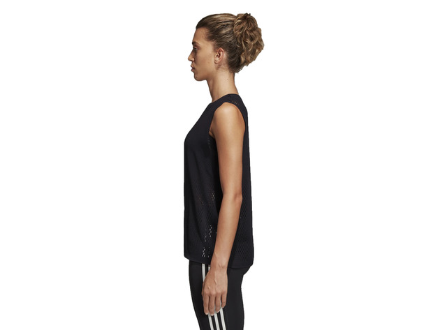 Adidas Women's  Warp Knit Training Tank Top Black  Size Large