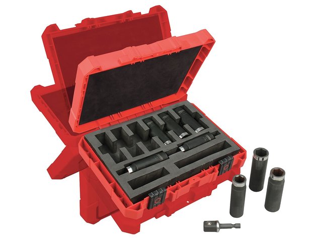 Milwaukee 49-66-4484 Shockwave 1/2" Dr Thin Wall Deep Impact Socket Set