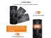 Costway Portable Electric Space Heater 1500W Indoor Adjustable Thermostat Remote Control - Black